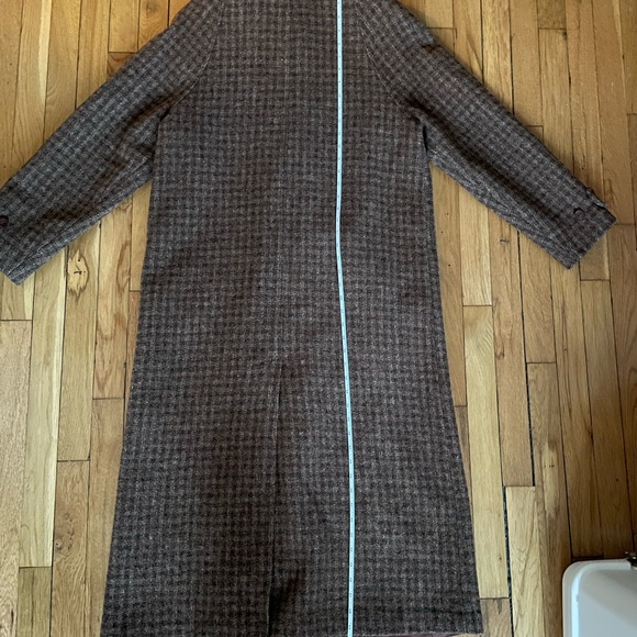 LL Bean vintage wool long tweed overcoat - Picture 9 of 13